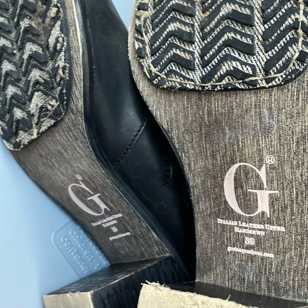 Women’s size 39 “Grotesque Shoes”, handsown Italian soft calf leather boots - Picture 11 of 13